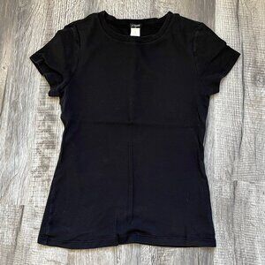 J. Crew Womens Black Short Sleeve T Shirt Tee Size M Medium